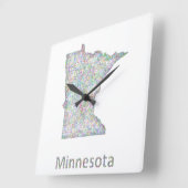 Minnesota-kaart Vierkante Klok (Hoek)