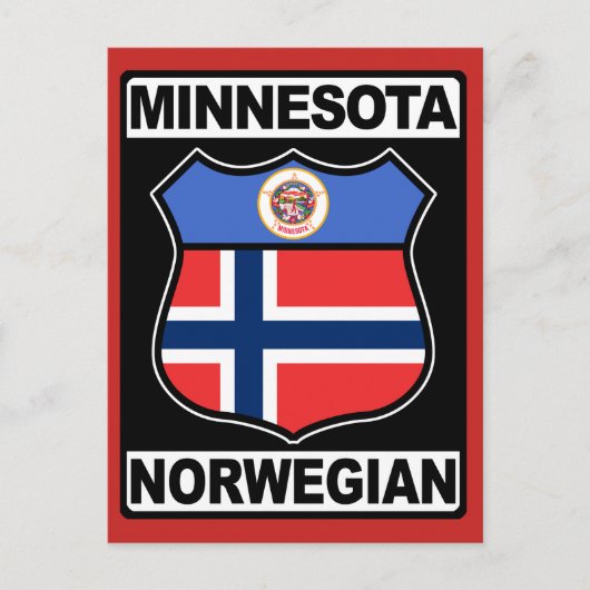 Minnesota Kaarten Noorse Amerikaanse Post (Voorkant)