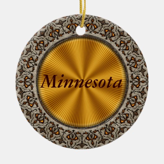 Minnesota Keramisch Ornament (Voorkant)