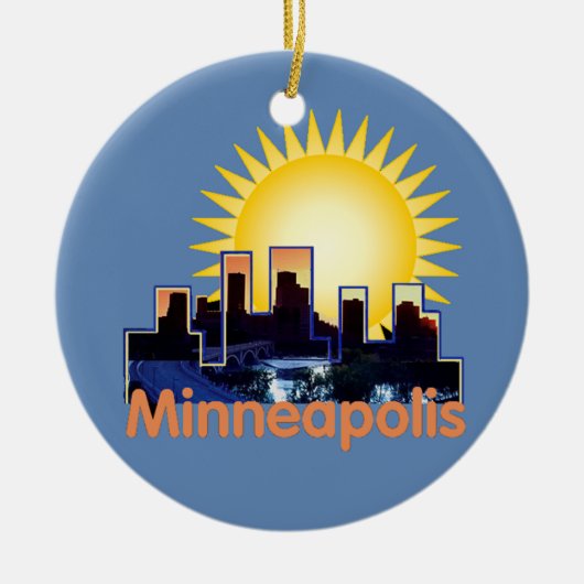 Minnesota Keramisch Ornament (Voorkant)