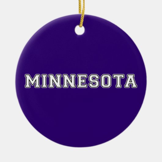 Minnesota Keramisch Ornament (Voorkant)