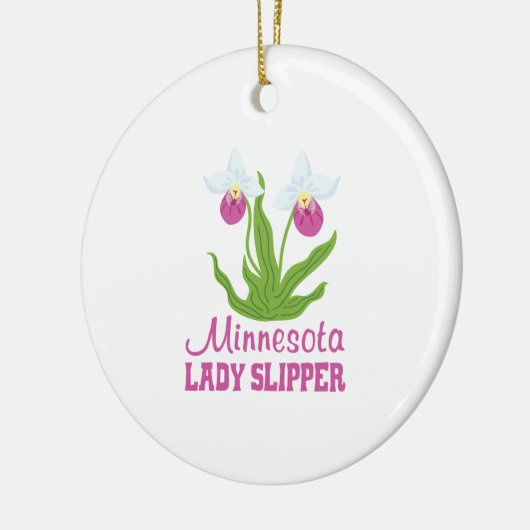 Minnesota Lady Slipper Keramisch Ornament (Links)