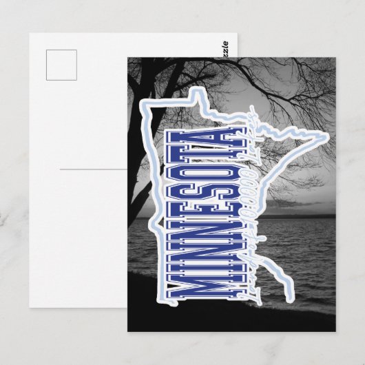 Minnesota Lake Briefkaart (Voorkant / Achterkant)
