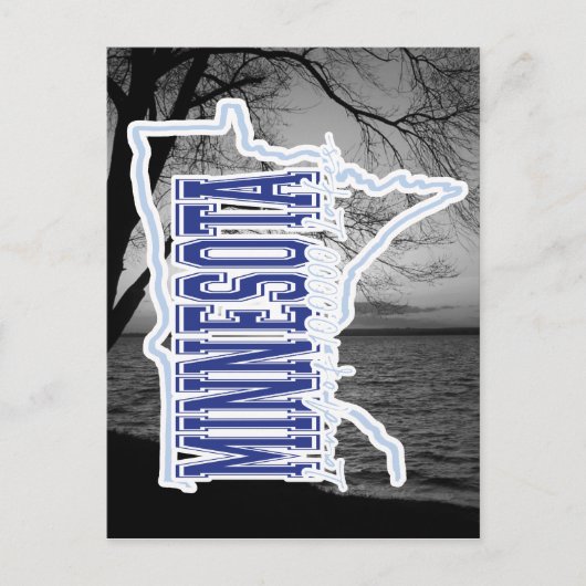 Minnesota Lake Briefkaart (Voorkant)