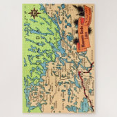 Minnesota Lakes 20x30 Map Jigsaw Puzzle Legpuzzel (Verticaal)