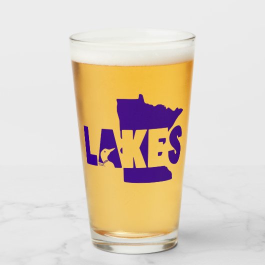 Minnesota Lakes Glas (Voorkant gevuld)