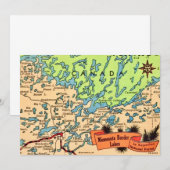 Minnesota Lakes Map Card Bedankkaart (Voorkant / Achterkant)