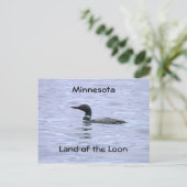 Minnesota land Loon Briefkaart (Staand voorkant)
