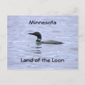 Minnesota land Loon Briefkaart (Voorkant)