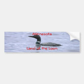 Minnesota land Loon Bumpersticker (Voorkant)