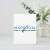 Minnesota - Land met 10.000 Banden Briefkaart (Staand voorkant)