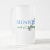 Minnesota - Land met 10.000 Banden Matglas Bierpul (Voorkant links)