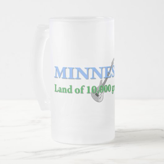 Minnesota - Land met 10.000 Banden Matglas Bierpul (Voorkant links)