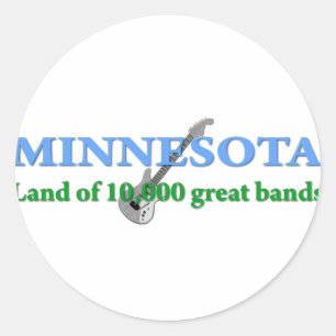 Minnesota - Land met 10.000 Banden Ronde Sticker