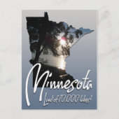 Minnesota Land van 10.000 Meren Briefkaart (Voorkant)