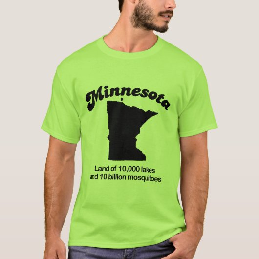 Minnesota - Land van 10.000 meren T-shirt (Voorkant)