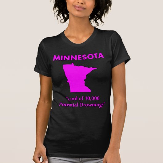 Minnesota - Land van 10.000 Potentiële Verdrinking T-shirt (Voorkant)