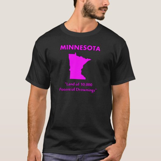Minnesota - Land van 10.000 Potentiële Verdrinking T-shirt (Voorkant)