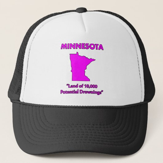 Minnesota - Land van 10.000 Potentiële Verdrinking Trucker Pet (Voorkant)