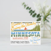 Minnesota - Land van Tien Duizenden Meren Briefkaart (Staand voorkant)