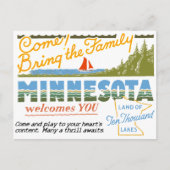 Minnesota - Land van Tien Duizenden Meren Briefkaart (Voorkant)