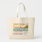 Minnesota - Land van Tien Duizenden Meren Grote Tote Bag (Voorkant)