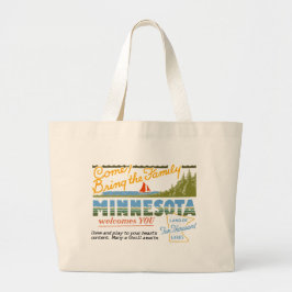 Minnesota - Land van Tien Duizenden Meren Grote Tote Bag
