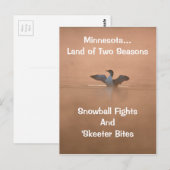 Minnesota...Land van twee seizoenen Briefkaart (Voorkant / Achterkant)
