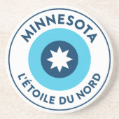 Minnesota - L'Étoile du Nord Zandsteen Onderzetter (Voorkant)