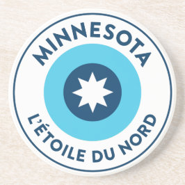 Minnesota - L'Étoile du Nord Zandsteen Onderzetter