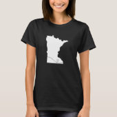 Minnesota Liefde Hart Home State Midwest  Re T-shirt (Voorkant)