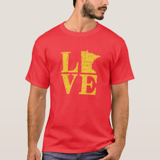 Minnesota Liefde Vintage MN Gopher Staat Stolz T-shirt