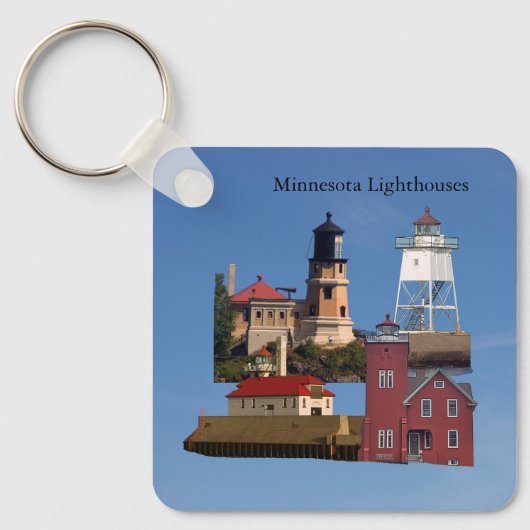 Minnesota Lighthouse metalen sleutelhanger (Voorkant)