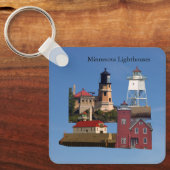 Minnesota Lighthouse metalen sleutelhanger (Voorkant)