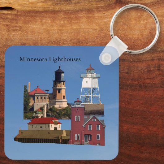 Minnesota Lighthouse metalen sleutelhanger (Achterkant)