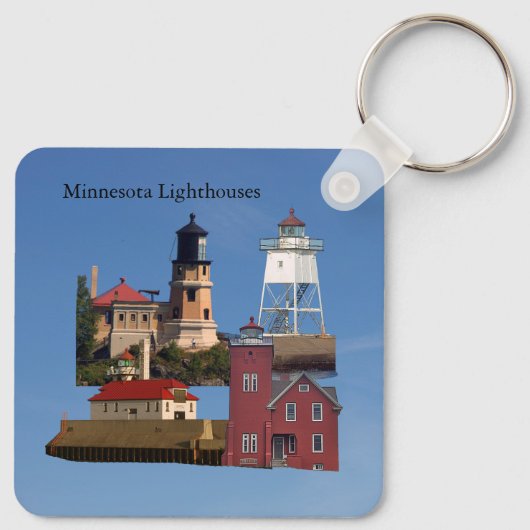 Minnesota Lighthouse metalen sleutelhanger (Achterkant)