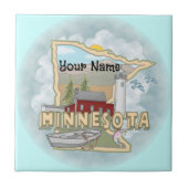 Minnesota Lighthouse tegel Tegeltje (Voorkant)