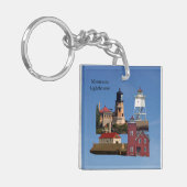 Minnesota Lighthouses acryl sleutelhanger (Voorkant Links)