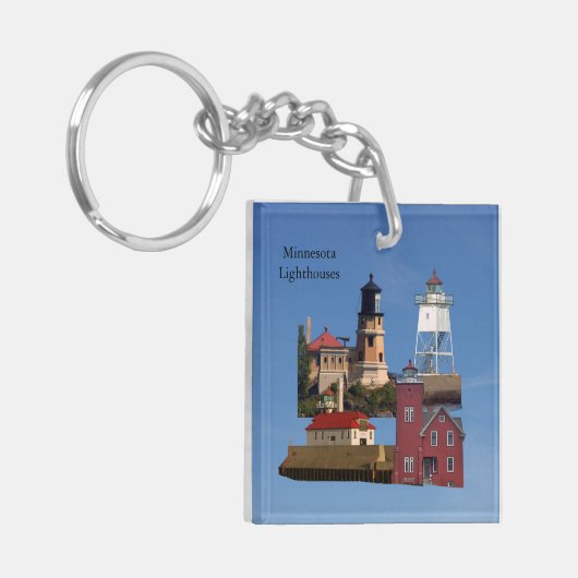 Minnesota Lighthouses acryl sleutelhanger (Voorkant Links)