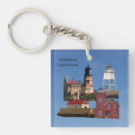 Minnesota Lighthouses acryl sleutelhanger