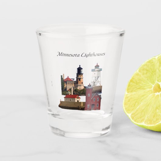 Minnesota Lighthouses borrelglas Shot Glas (Voorkant)