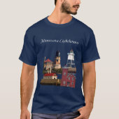 Minnesota Lighthouses shirt witte belettering (Voorkant)