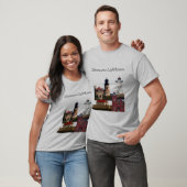 Minnesota Lighthouses shirt zwarte belettering (Unisex)