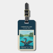 Minnesota | Loon Bagagelabel (Voorkant verticaal)