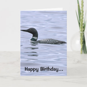 Minnesota Loon Birthday Card Kaart