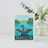 Minnesota | Loon Briefkaart (Staand voorkant)