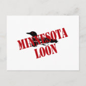 Minnesota Loon Briefkaart (Voorkant)