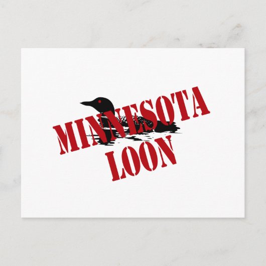 Minnesota Loon Briefkaart (Voorkant)