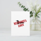 Minnesota Loon Briefkaart (Staand voorkant)