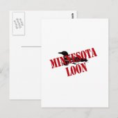 Minnesota Loon Briefkaart (Voorkant / Achterkant)